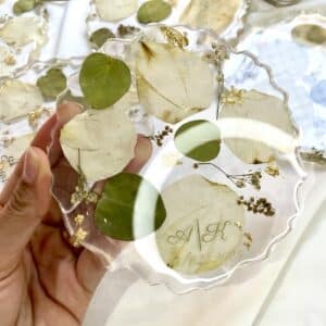 Porta copos personalizável flores