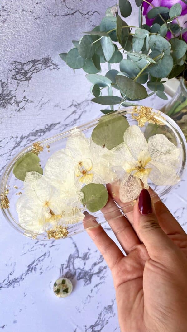 Bandeja oval - personalizável flores - Imagem 2
