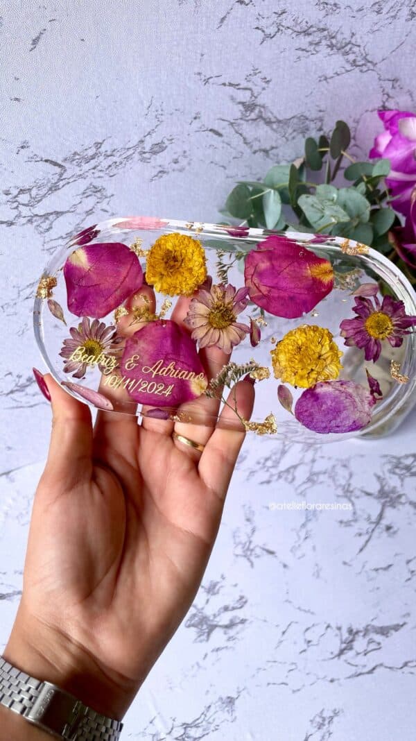 Bandeja oval - personalizável flores - Imagem 4