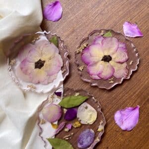 Porta copos personalizável flores