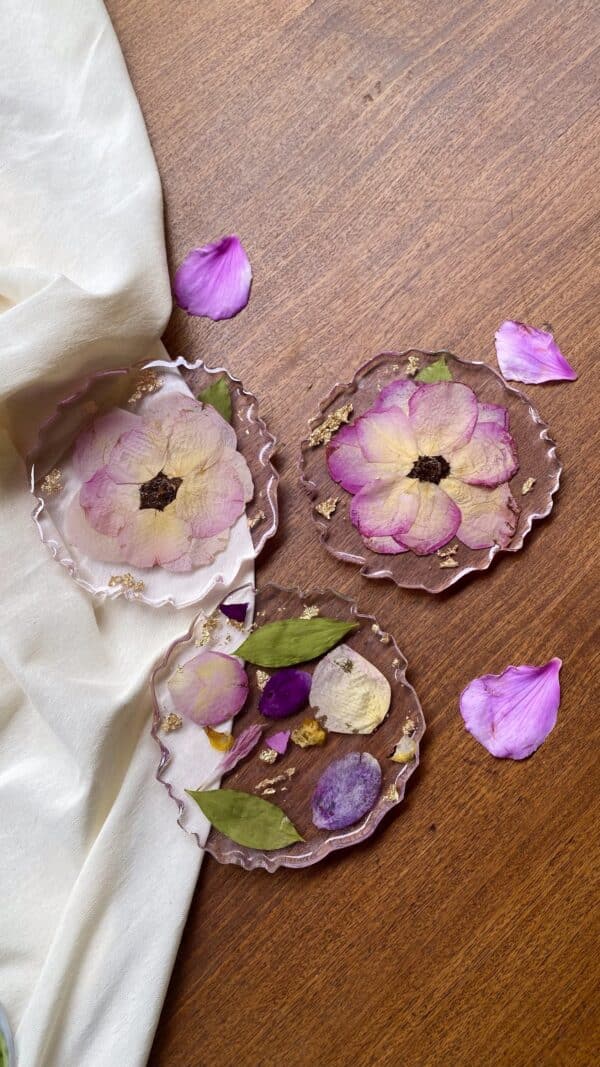 Porta copos personalizável flores