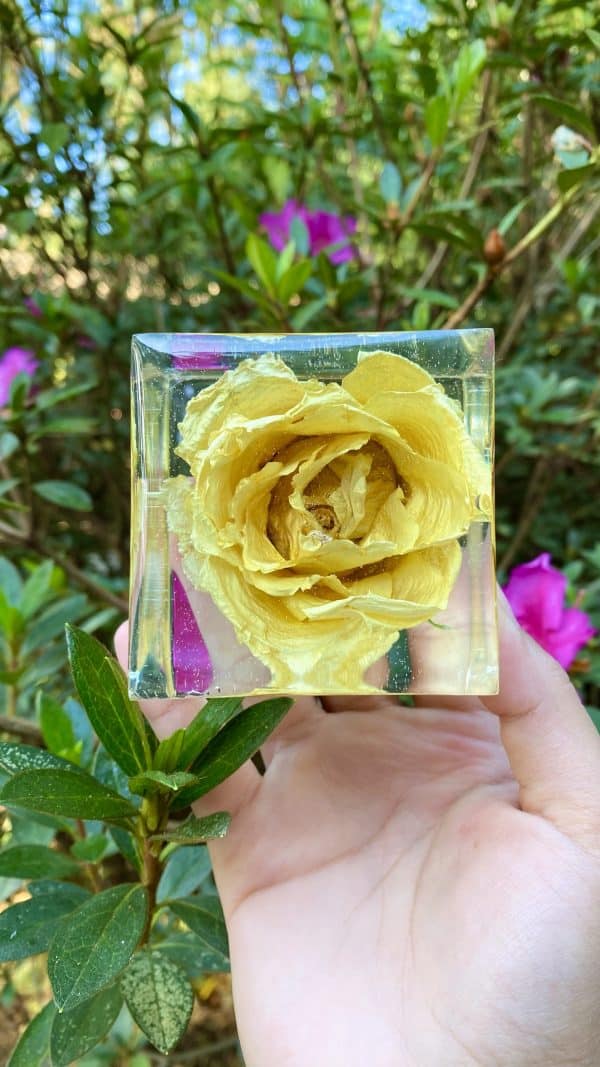 Cubo personalizado flores