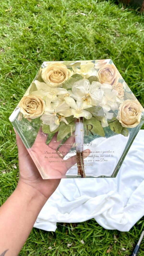 Hexagonal decorativo personalizável
