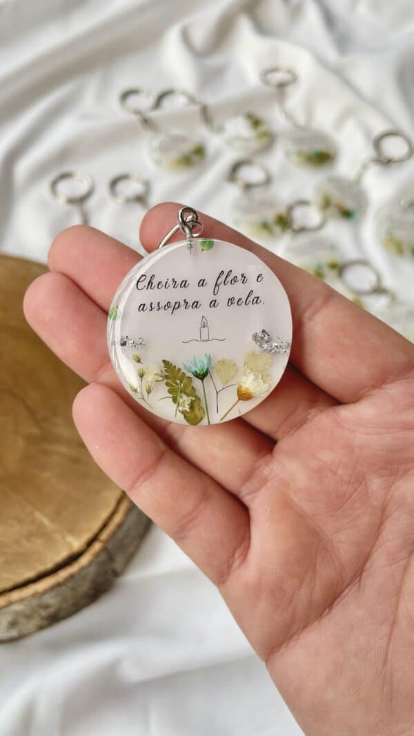 Chaveiro redondo 4 cm personalizável - Imagem 3