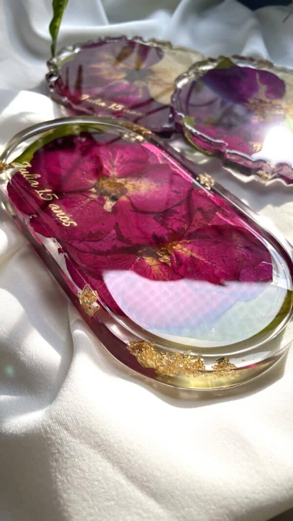 Bandeja oval - personalizável flores - Imagem 7