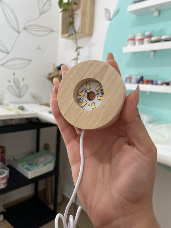 Base led para esfera
